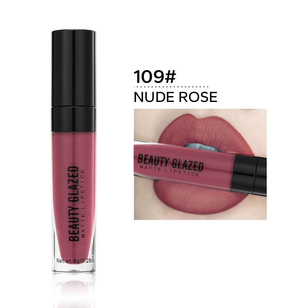 Beauty Glazed Matte Waterproof Liquid Lipstick. 