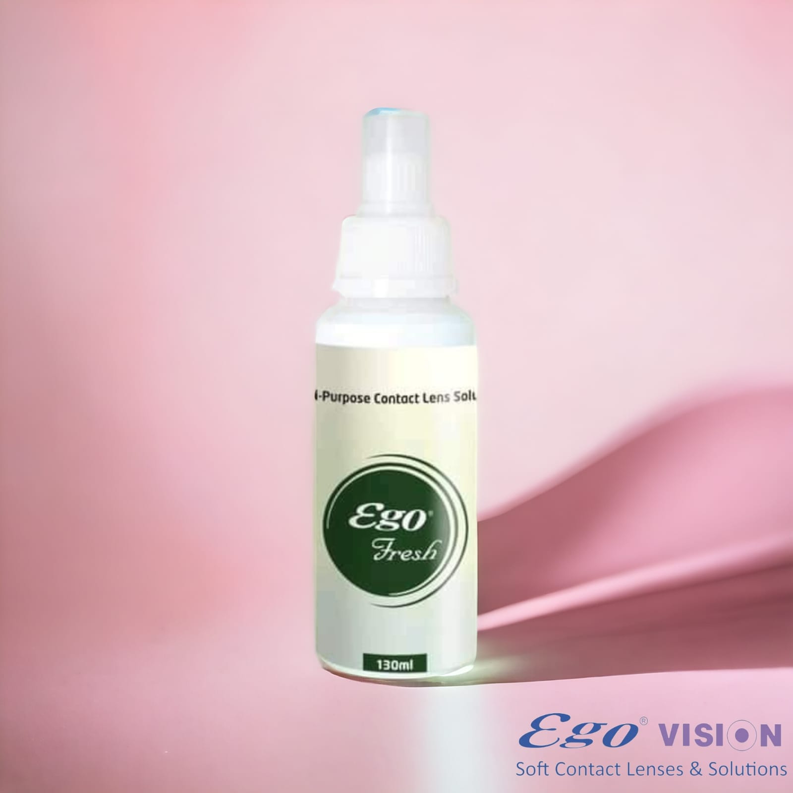 Ego Fresh Contact Lens Solution 130ml, Ego vision Contact Lens Care Multi-purpose Solution 130ml, Lens water, lens solution, ego solution. 