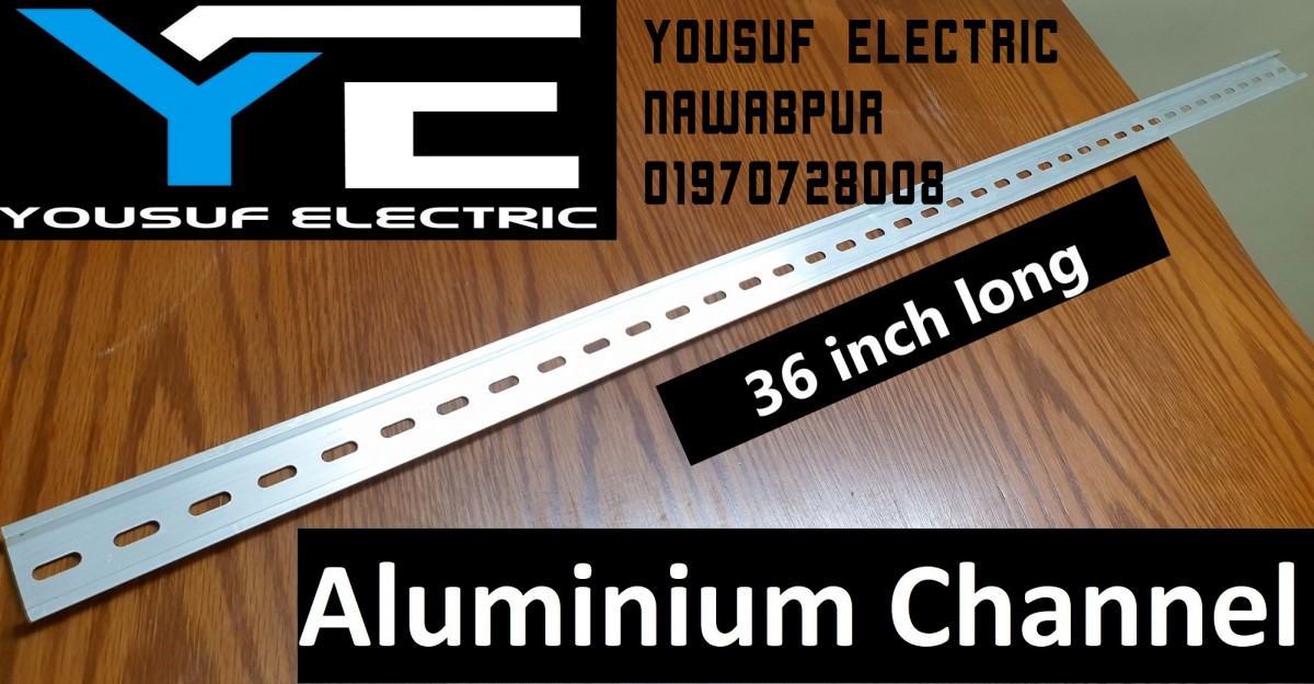 MCB Channel mounting bracket 2 piece pack sp dp tp channel aluminum Din rail channel high grade. 