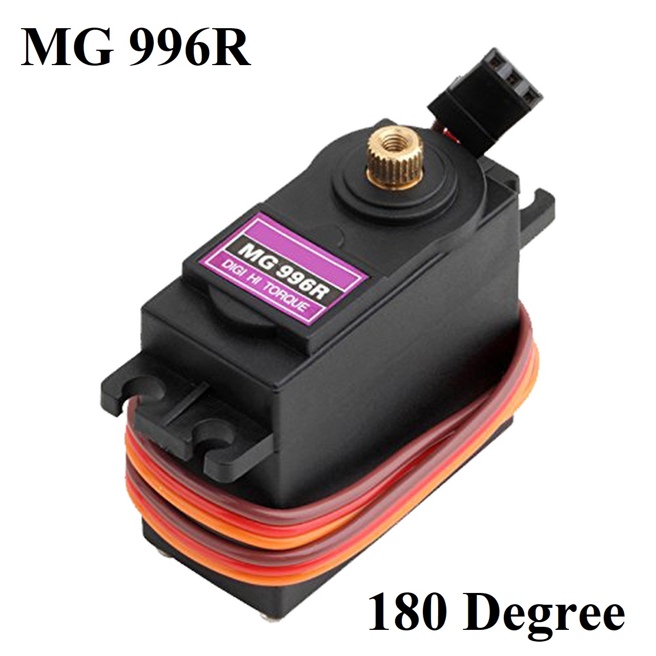MG996R MG996 MG-996 180 Degree Servo Motor Large Torque DC 4.8V 7.2V Metal Gear Servo Motor 180° Degree Rotation Standard Quality With Cables Wire For Arduino DIY. 