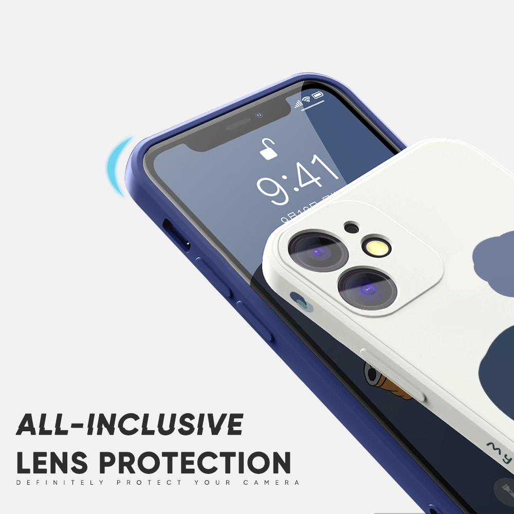 AMORVOR for Vivo Y76 5G Back Cover Color Mixture Clouds Side design Soft Case Liquid Silicone Phone Cases. 
