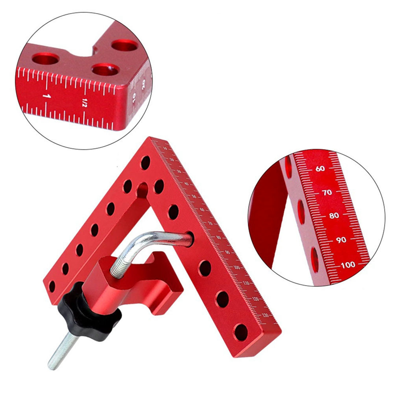 3 Pieces of 120Mm Woodworking Right-Angle Fixture Set Right-Angle Fixing Clamp L-Shaped Auxiliary Fixture. 