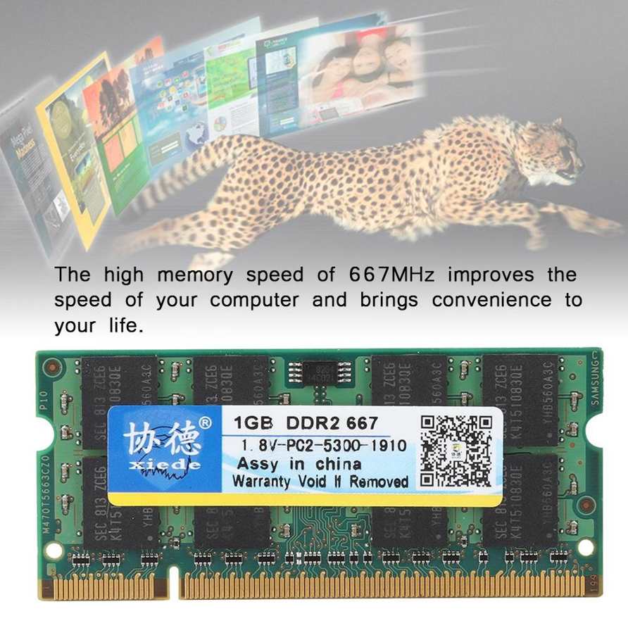 1 GB DDR2 667 MHz PC2-5300 High performance desktop computer memory module for Intel AMD mot oards. 
