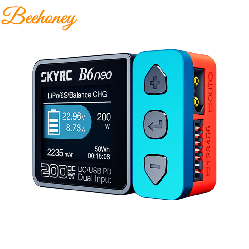 SKYRC B6neo Intelligent Charger Power DC200W PD80W Multi-Function Smart Battery Balance Charger Discharger. 