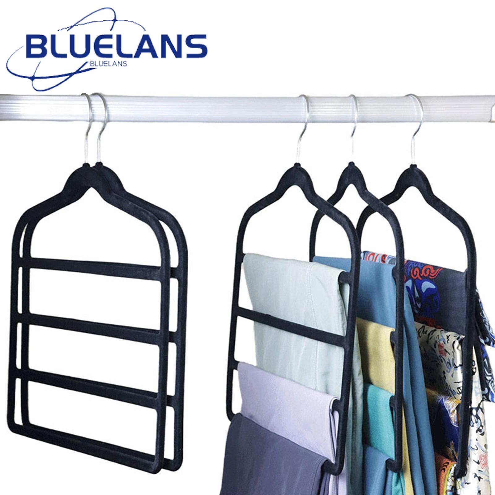Pants Hanger Rk Spe-saving Multi-layer Trouser Hangers Non-slip Pants Storage Rk for Clots Jeans Scarves Towels Ideal for Home Clothing St s in Soutast Asia High-quality Pants Hangers
