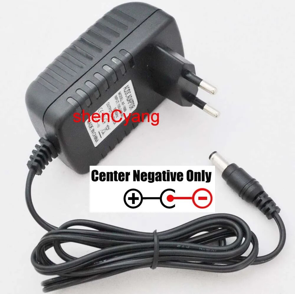 High quality AC/DC 9V 2A 2000mA 18W Switching Power Supply adapter Reverse Polarity Negative Inside 5.5mm x 2.1mm-2.5mm. 