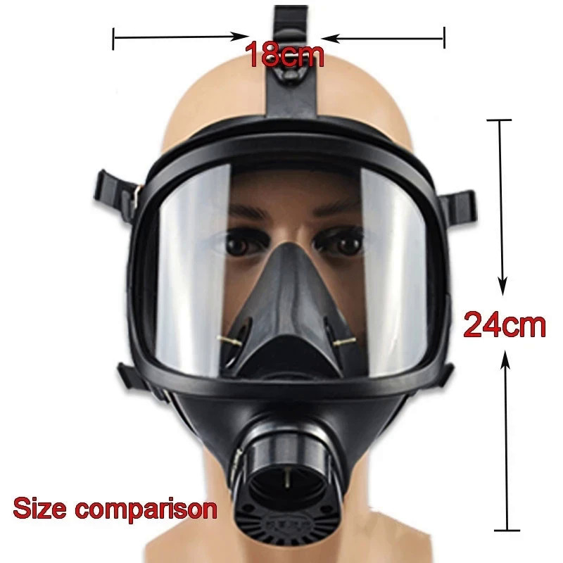 Chemical Respirator Mask, Chemical, Biological and Radioactive Pollution, Full Face Mask, Classic Gas Mask, MF14. 