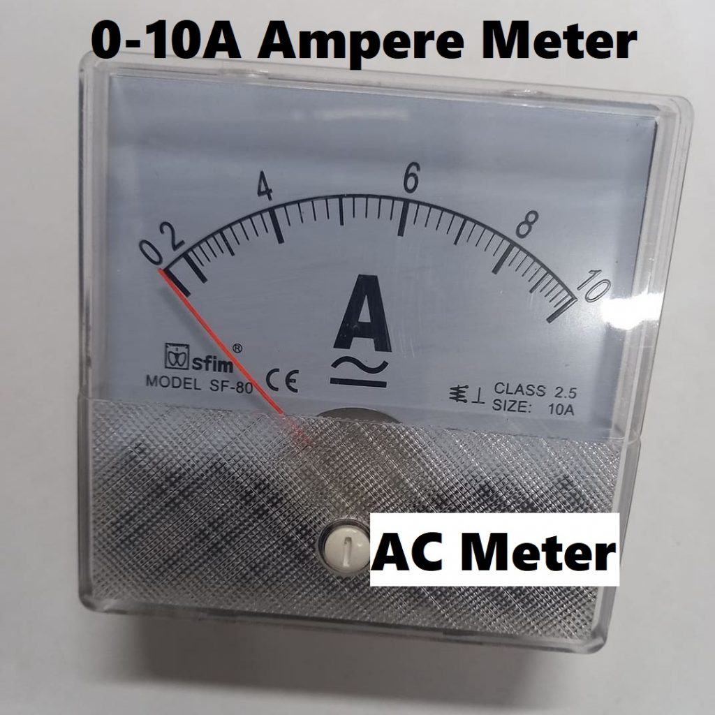 AMP Meter AC Analog Ampere Meter 0-10A Gauge Square Panel Current Amperemeter 10A Analog Panel Ammeter Current Meter SF-80 For AC 220V Line Powerpoints Switches & Savers. 