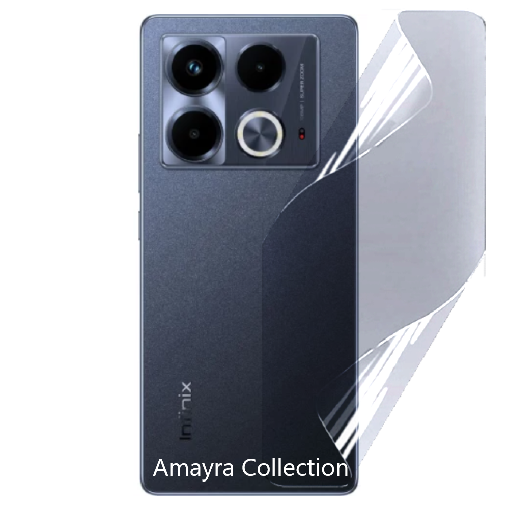 3in1 Protector Combo Pack for Infinix Note 40 Pro+ 5G (Front Hydrogel Screen Protector Poly + Back Hydrogel Poly Protector + Camera Lens Protector). 