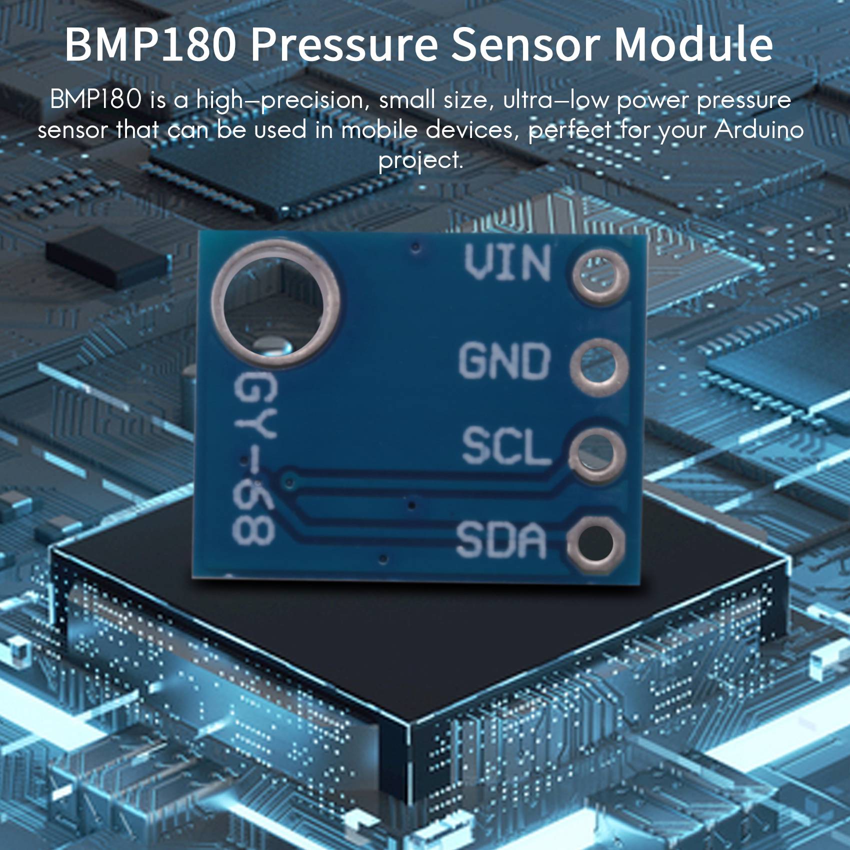 5Pcs GY-68 BMP180 Barometric Pressure Temperature Sensor Replace BMP085. 