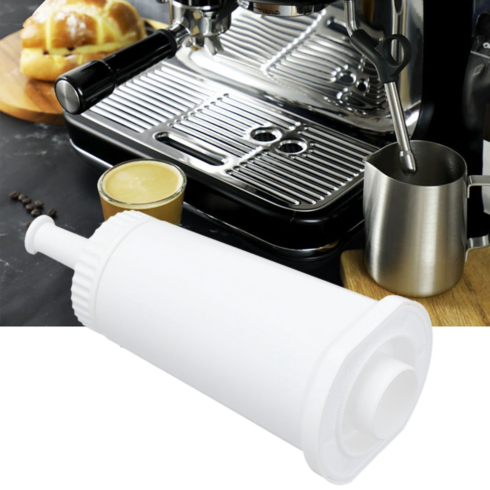 Filter Cartridge, Activated Carbon Adsorption Coffee Machine Filter with 1-12 Month Setting for Breville Claro Swiss for Kitchen for Office for Home for Oracle. 