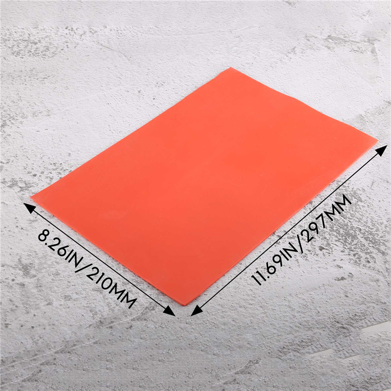 ARELENE Rubber Stamp Sheet for Lasers Engraving Machine with A4 Size 2.3mm (Orange-Red). 