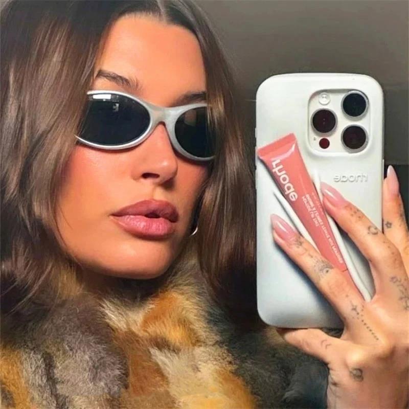 Minimalist Solid Color Rhode Soft Silicone Case For iPhone 15 14 PIus 11 13 12 Pro Max Can Be Installed With Lipstick Back Cover. 
