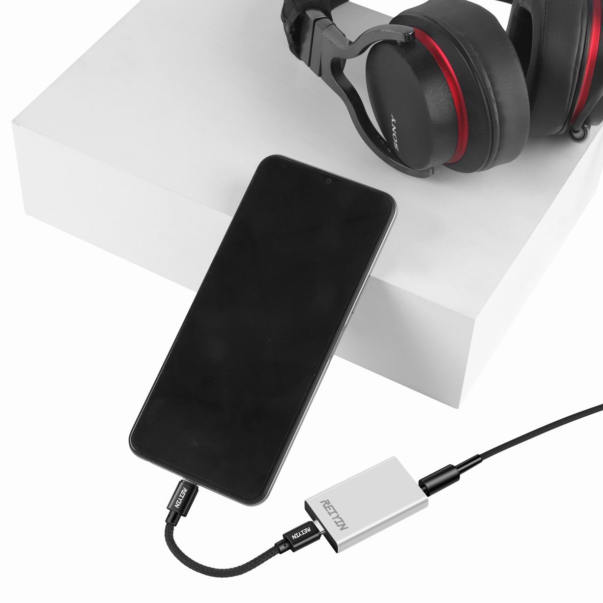 Reiyin DA-Pro ES9038Q2M Portable HIFI USB DAC AMP Headphone Amplifier DSD512 PCM 768kHz 3.5 Optical Output. 