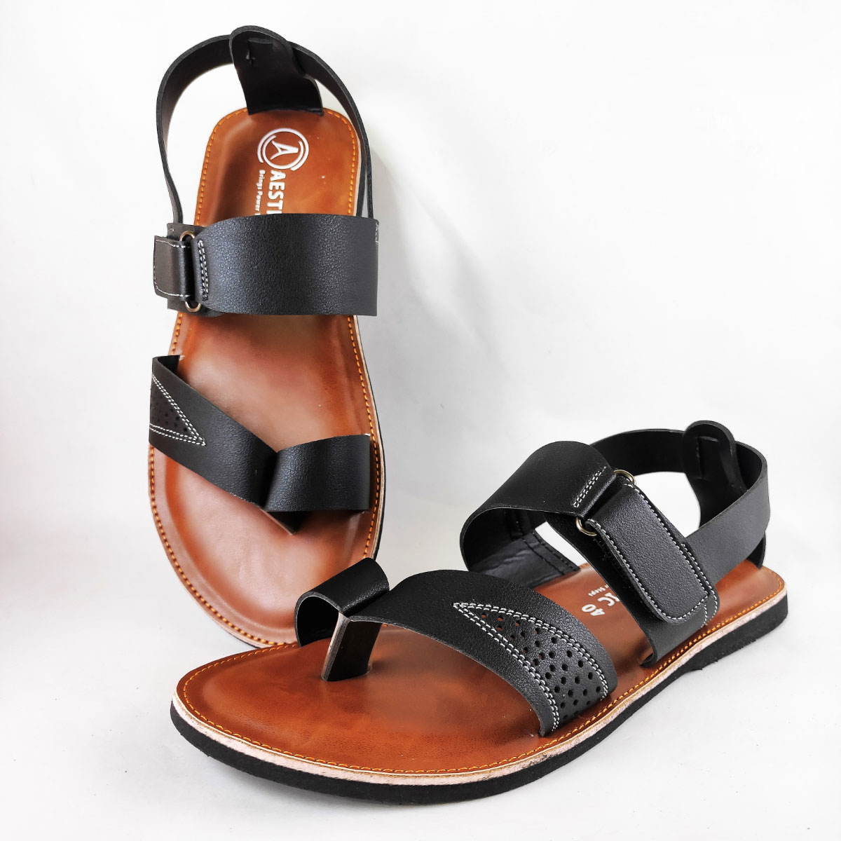 pu leather sandals