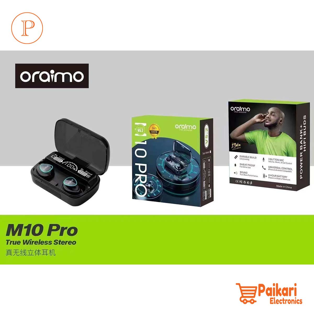 M10 Pro TWS/ True Wireless Stereo / Bluetooth Connected - Bluetooth Headphone