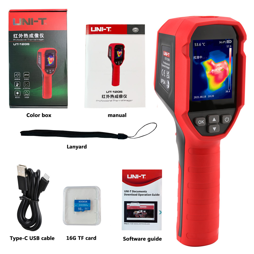 UNI-T UTi120S Infrared Thermal Imager PCB Circuit Industrial Testing Floor Heating Tube Testing Temperature Thermal Camera. 
