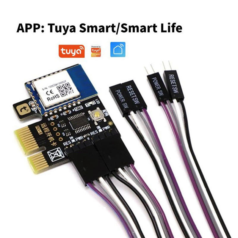 10X A3 Tuya Wifi PC Power Switch Desktop Remote Boot Startup Card Telecommuting PICE MINI Card APP Remote Control. 