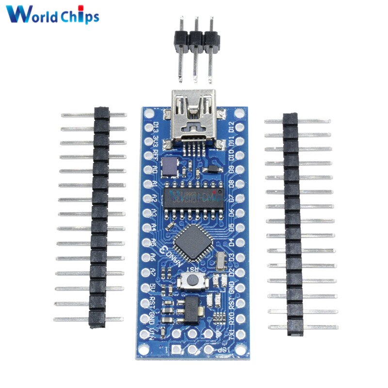 【happy one】ATmega168 CH340 CH340G Nano V3.0 3.0 Mini UART Board 16Mhz 3.3V 5V Micro Module For Arduino. 