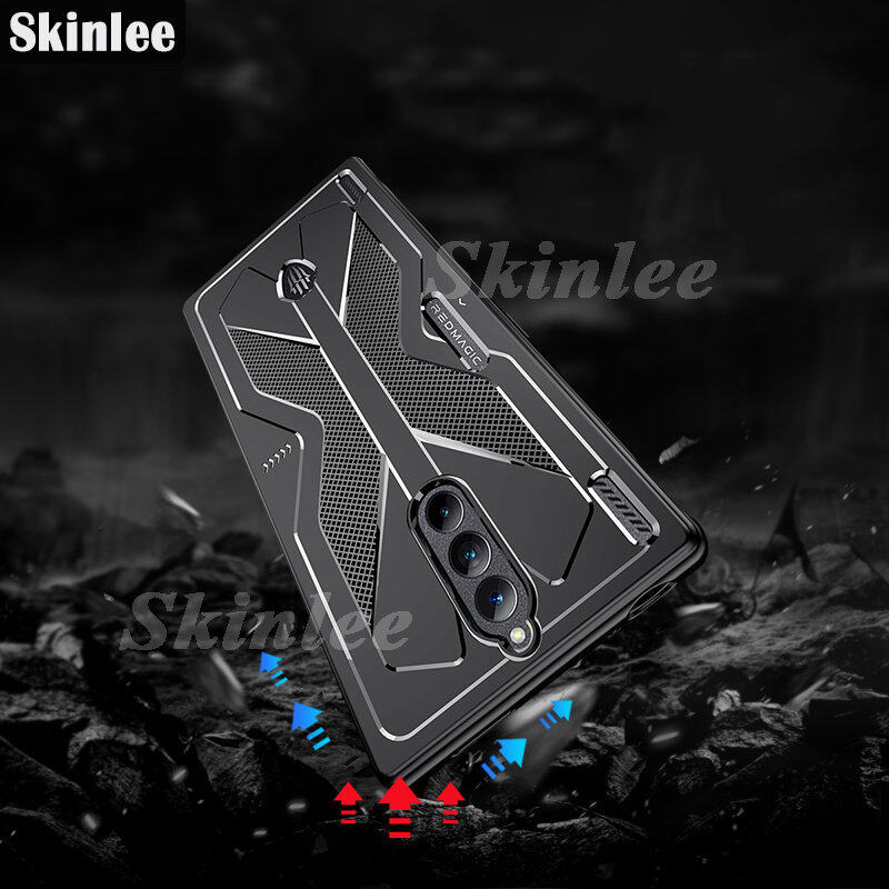Phone Case Nubia Red Magic8 Pro Plus Back Cover Ultra-thin Shockproof Cross Design Heat Dissipation All Inclusive Soft Casing for Redmagic 8 + 8 Pro Cover Cases. 