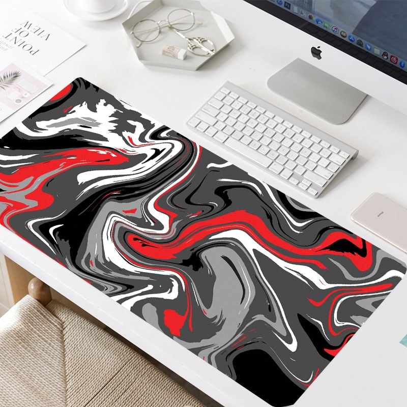 【happy one】Art Strata Liquid Mouse Large Gaming Mousepad Compute Mouse Mat Gamer Stitching Desk Mat XXL PC Keyboard Mouse. 