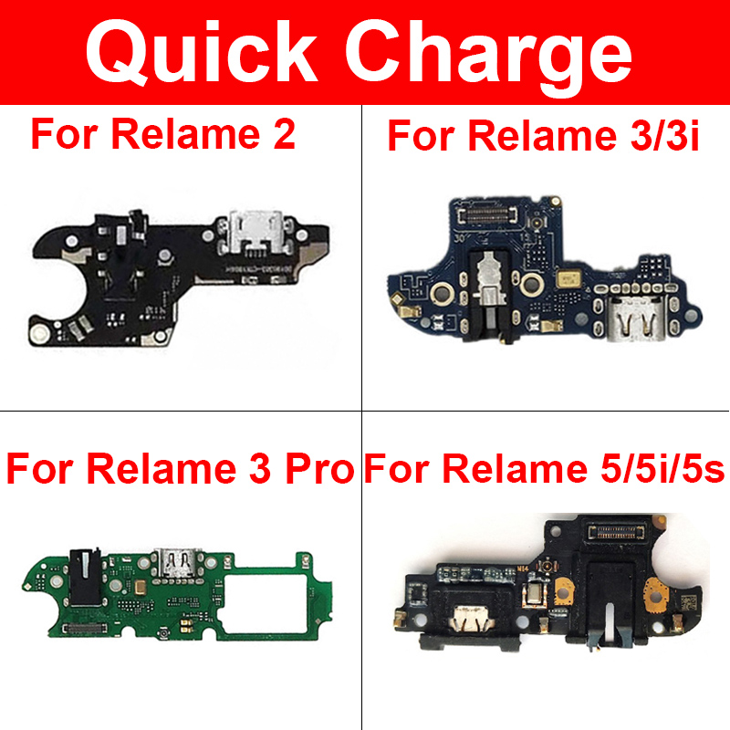 Charging Logic Board For Realme 2 3 3i 5 5s C3/5i Charging Port USB Plug PCB Dock Connector Spare parts