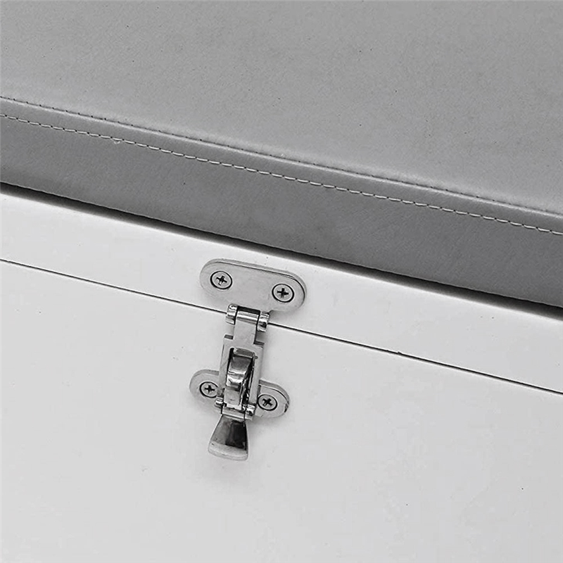 Marine Grade Boat Door Hatch Anti-Rattle Latches, Stainless Steel Boat Hinges, Solid Construction, Lockable(2 PCS)