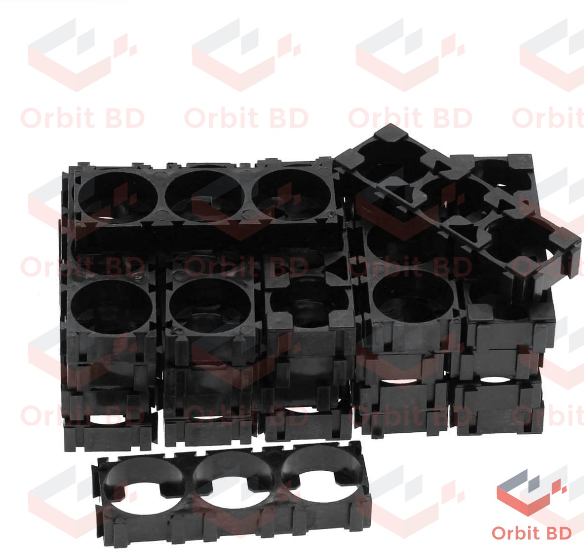 18650 Lithium Cell Battery Case Holder Three Bracket-2pcs. 