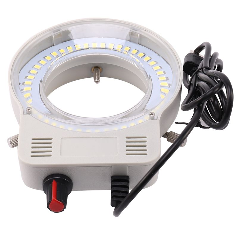 48 LED Industrial Microscope Camera Light Source Ring Lamp Light Illuminator Lamp Adjustable Brightness USB Interface. 