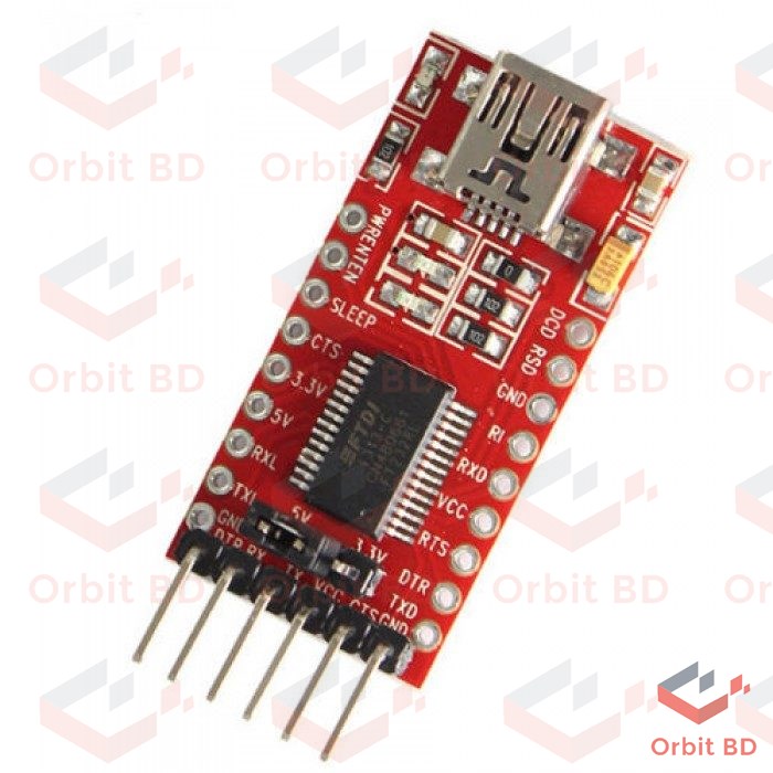 FTDI Module Serial Converter FTDI FT232RL USB To TTL Adapter Module 5V 3.3V USB To Serial Converter FT232 FTDI Adapter Module FT 232 TTL. 
