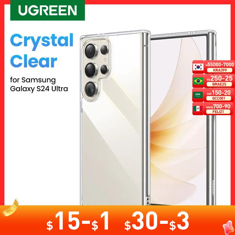 UGREEN Clear Case For Samsung Galaxy S24 Ultra Shockproof Transparent Case Cover Protective Soft TPU for Samsung S24 Plus Case