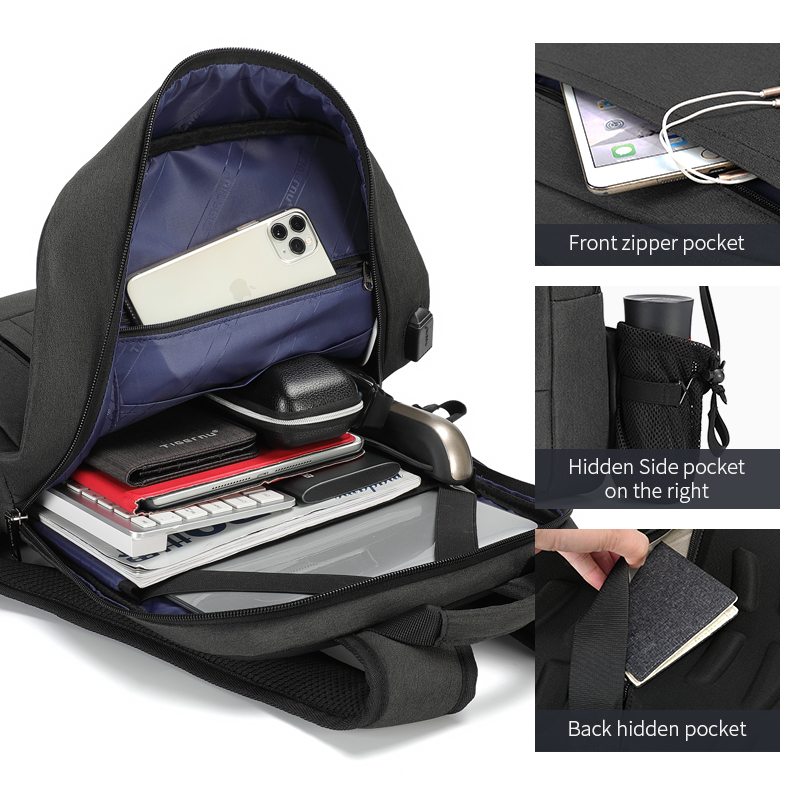 【ALL GOOD】slim Only 13cm length RFID Anti Theft laptop bag for men T-B3928. 