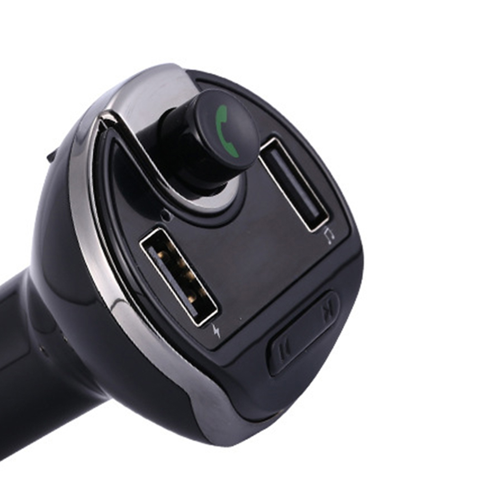 T20 FM Transmitter Dual USB Handsfree Black Memory Function 3.4A Charger MP3 Player for Car. 