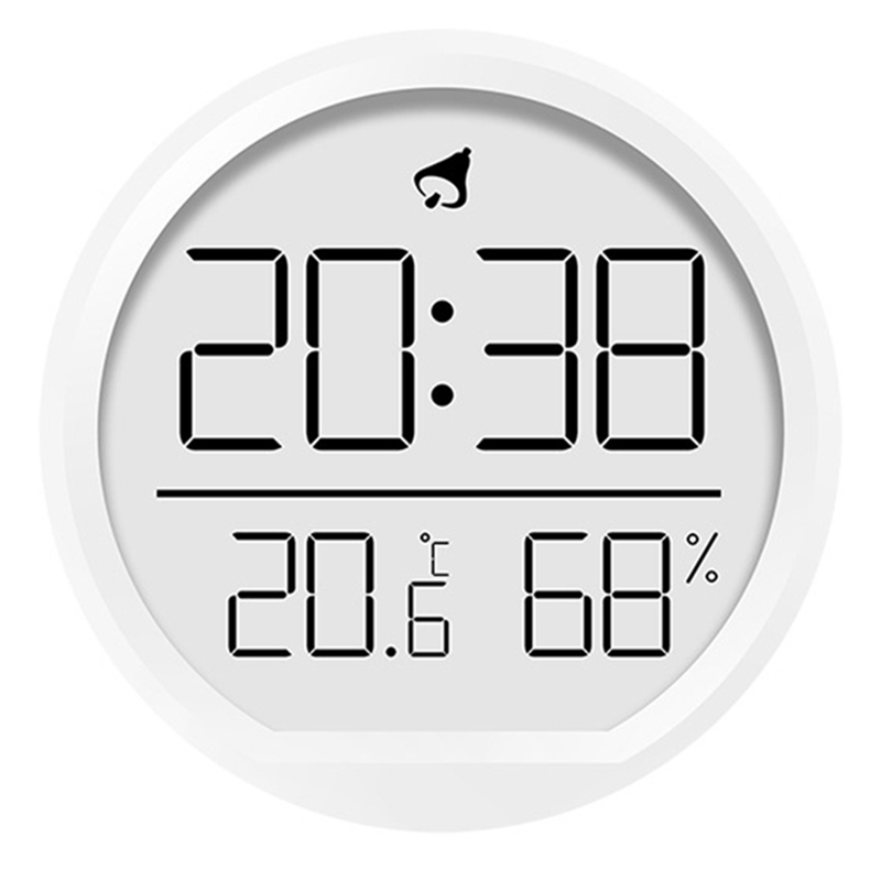 LED Digital Wall Clock Temperature Humidity Date Display Electronic A. 