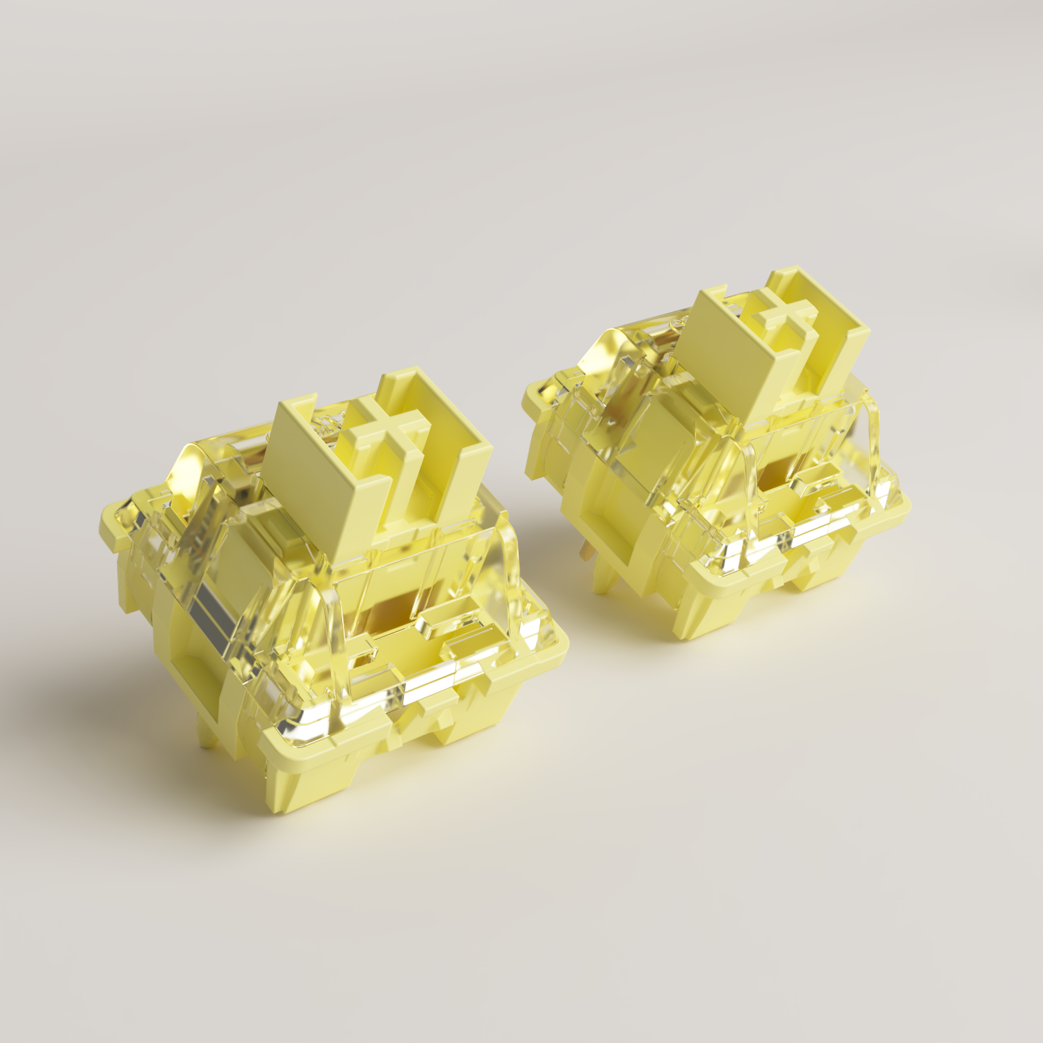 Akko V3 Pro Cream Yellow Switches 5 Pin 50gf Dustproof Stem Linear Switch Compatible with MX Mechanical Keyboard (45 pcs). 