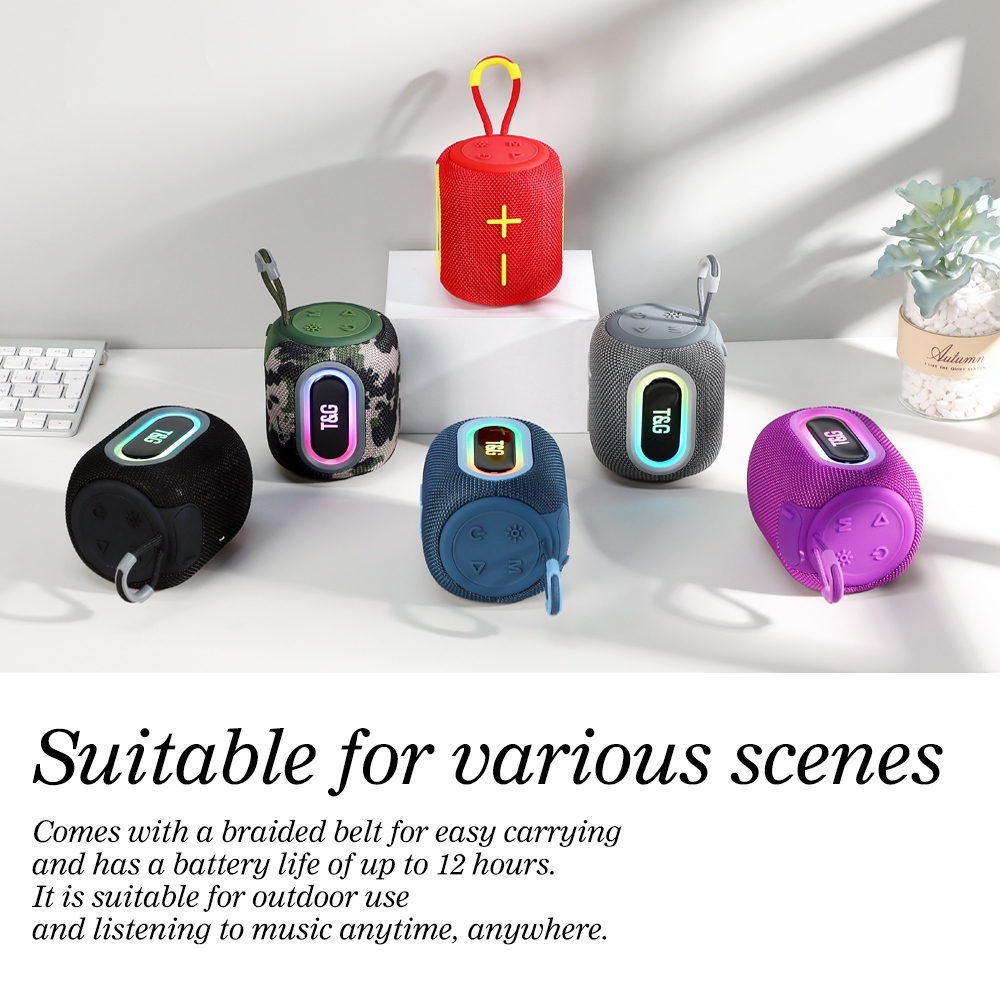 T&G TG664 LED Portable Subwoofer Wireless Bluetooth Speaker. 