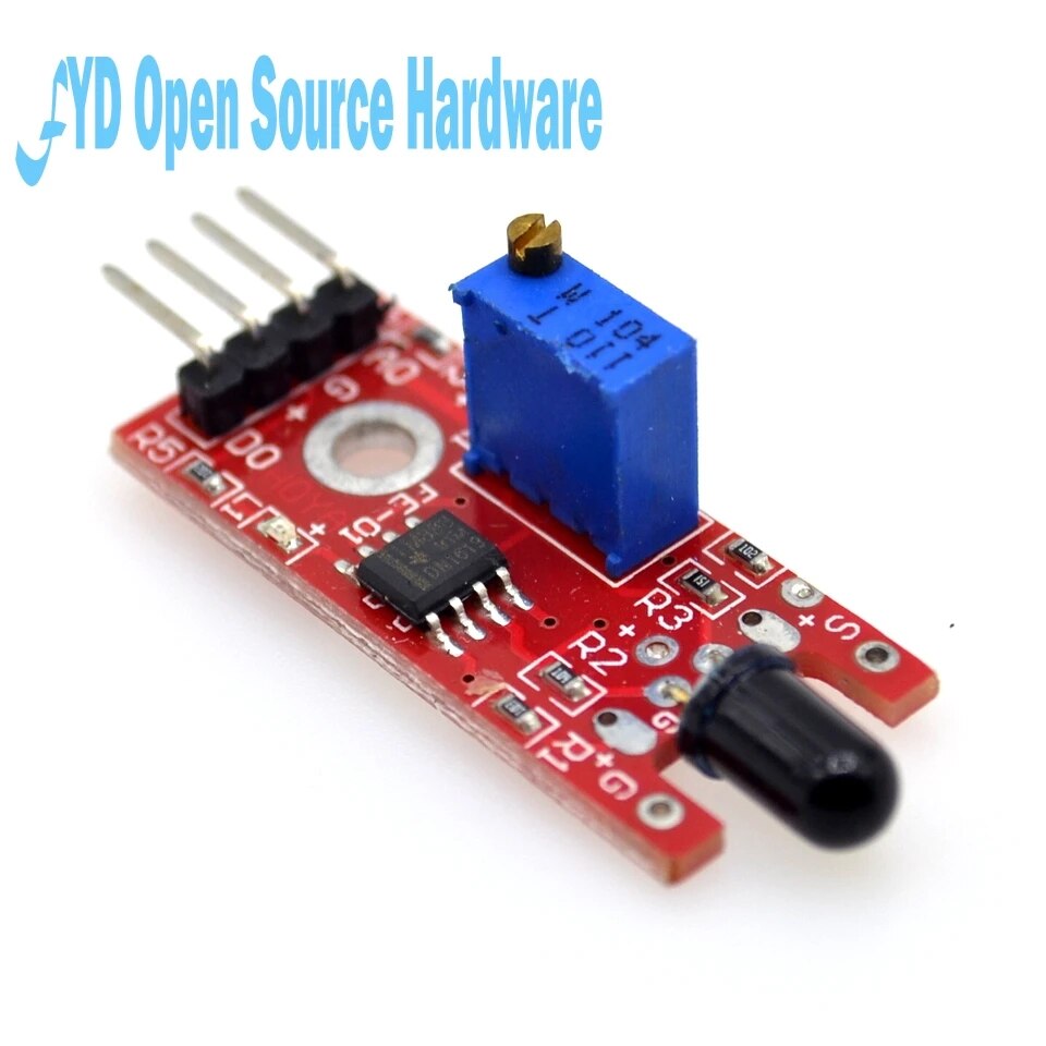 【Daily Necessities For Anyone Store】Smart Electronics 4pin KY-026 IR Flame Sensor Fire Detection Module Detects Infrared Receiver for arduino DIY KIT