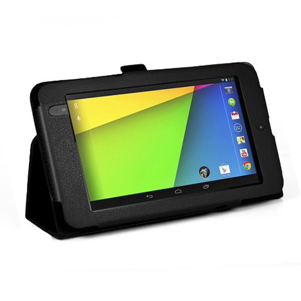 【VisioN Shop】Protect pu Leather Smart Flip folio Cover Case for Google Nexus 7 2nd 2013 model with Auto Sleep ( Not for 1st generation 2012). 