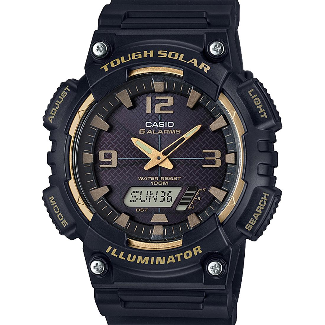 Casio Youth AQ-S810W-1A3VDF Analog-Digital Wrist Watch For Men - Black. 