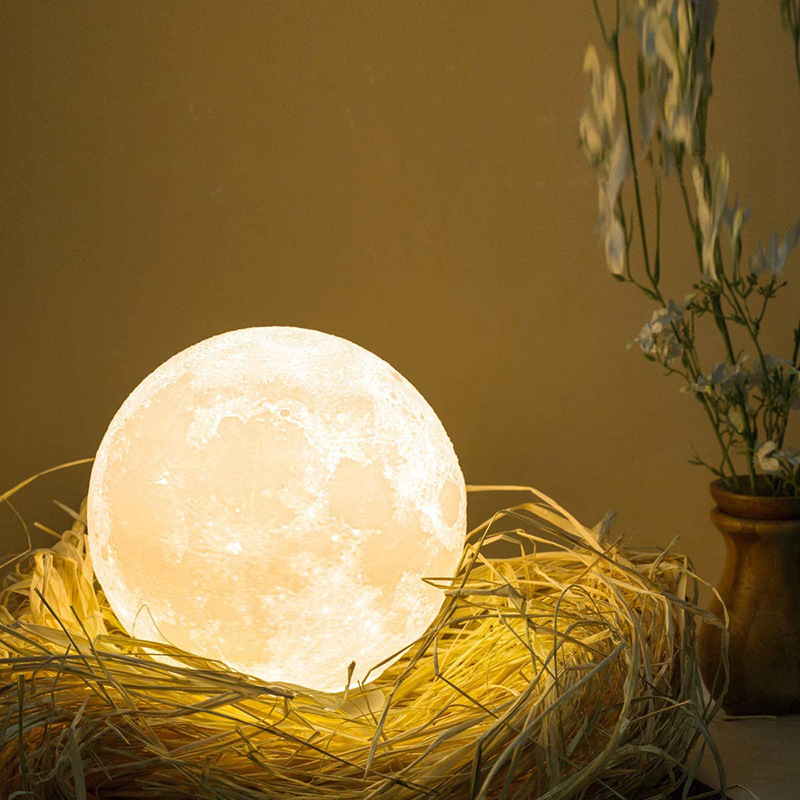 LED Moon Light Lamp Lunar Light Lamp Study Lamp Bedroom Led Bed Lamp