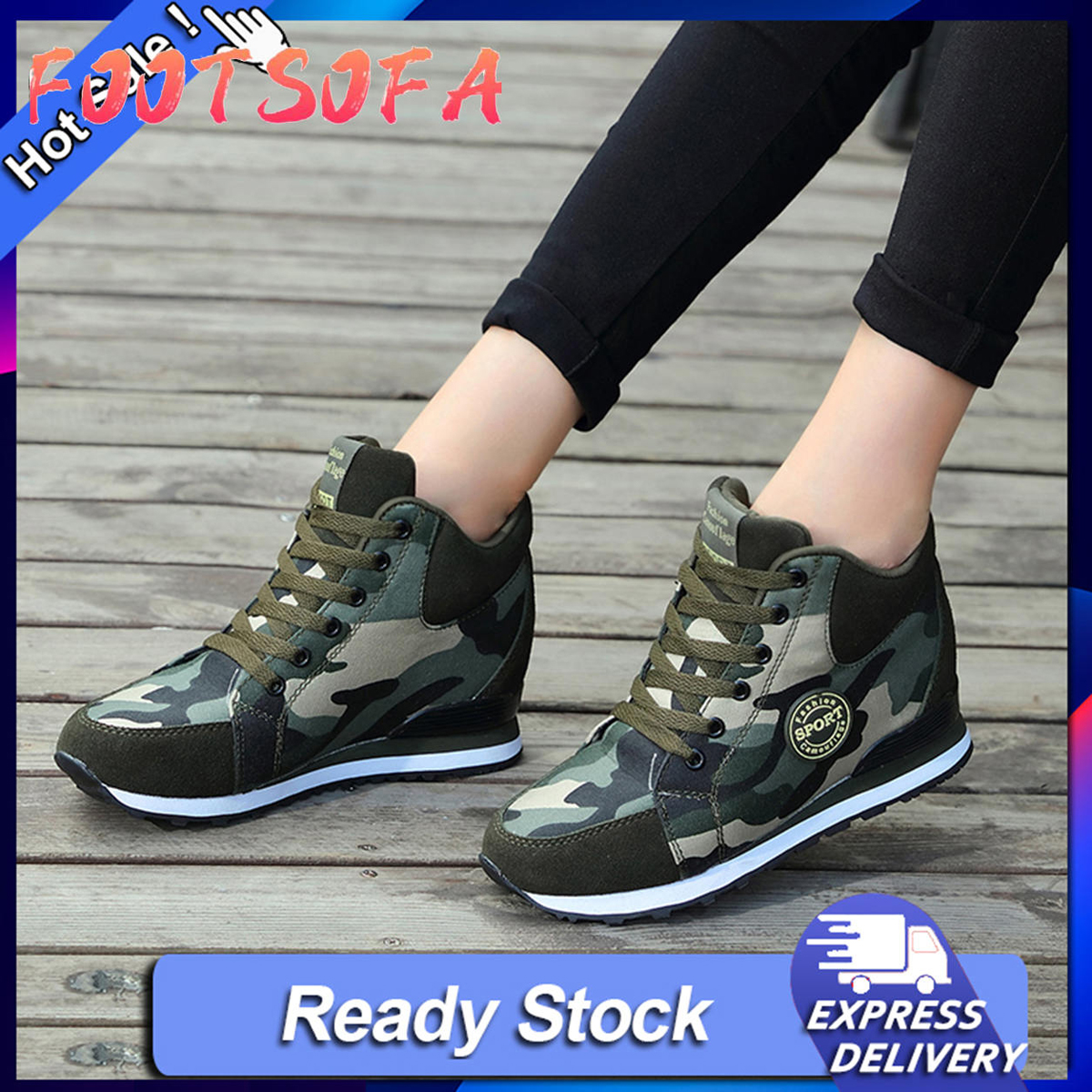 running shoes with high heel