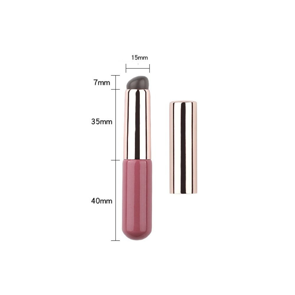 【The Edge of Beauty】Head lip brush new silicone soft tool portable like fingertips elastic lipstick brush lip