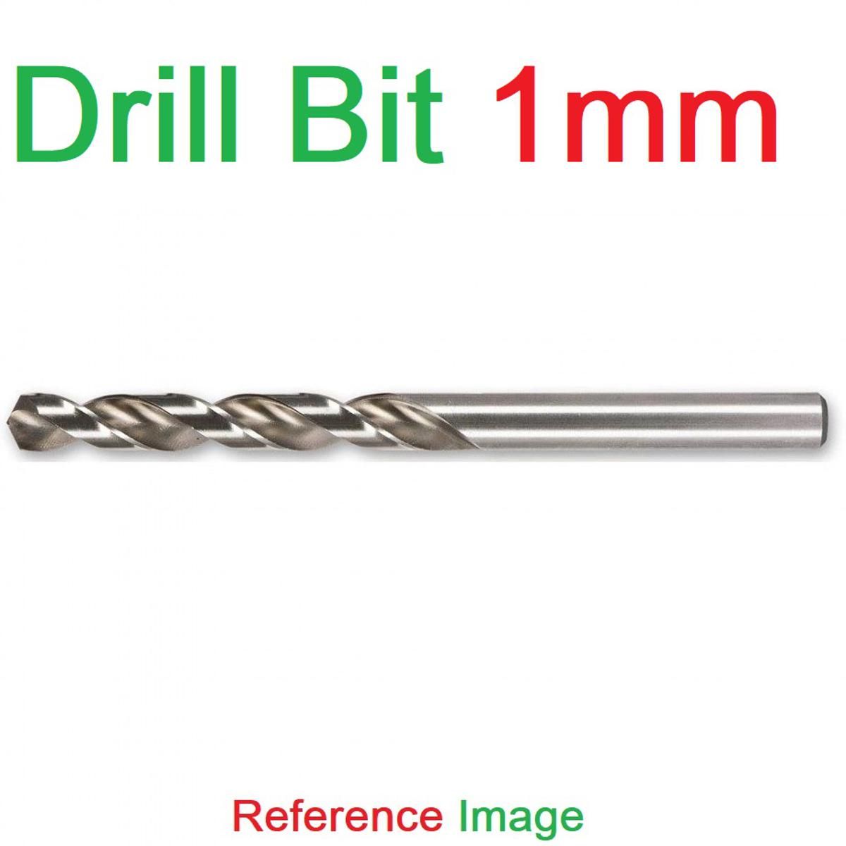 2pcs 1mm Drill Bit 1mm HSS Twist Drill Bits 1mm High Speed Stainless Steel Drill Bits With 1mm Shank For Drill Machine Chuck Tool Sets