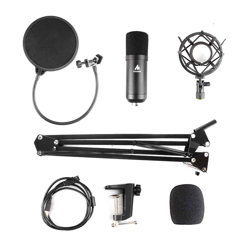 MAONO AU-A04 USB Microphone  Setup, Plug & Play USB Cardioid Podcast Condenser Microphone With Professional Sound Chipset For PC Karaoke, YouTube, Gaming Recording. 