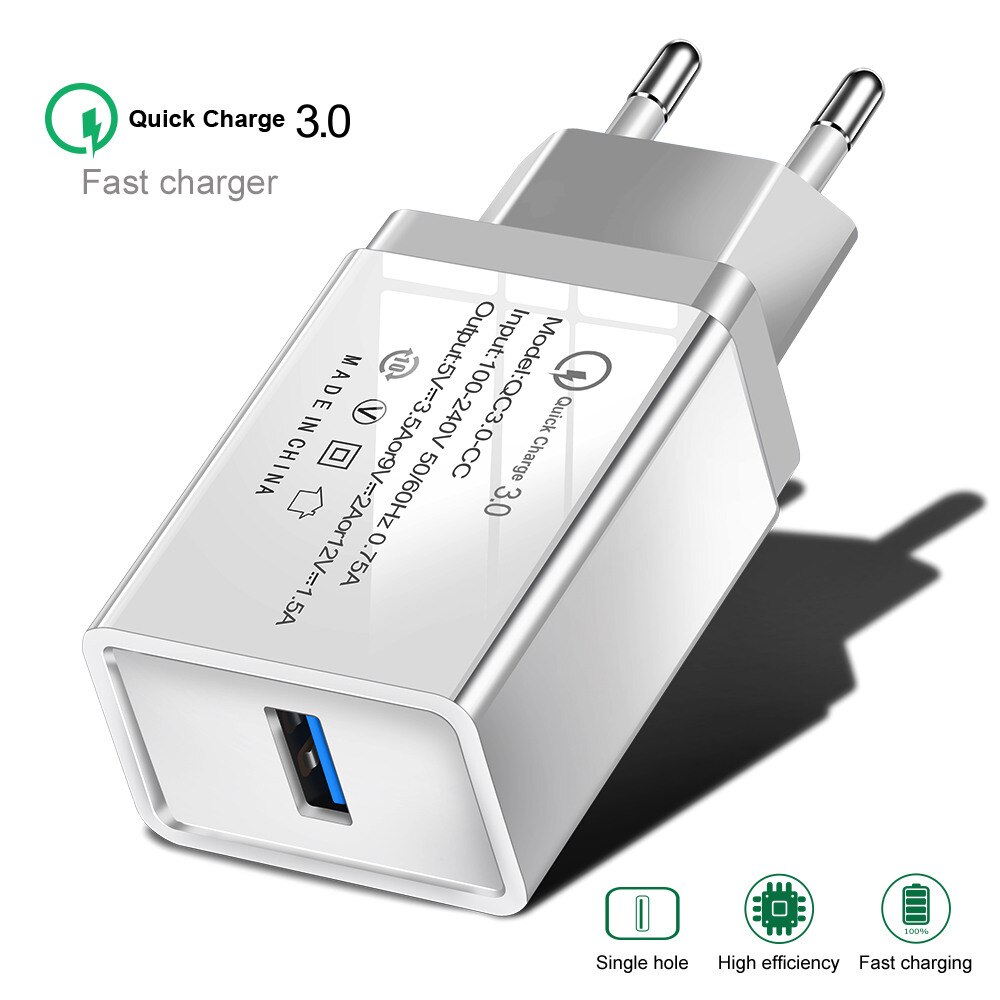 Quick Charge  Fast USB Charger For Motorola One Vision G7 Power E6 G6 E5  G5s G5 E4 C Plus Z4 Z3 Z2 Play QC  Phone Charger: Buy Online at Best