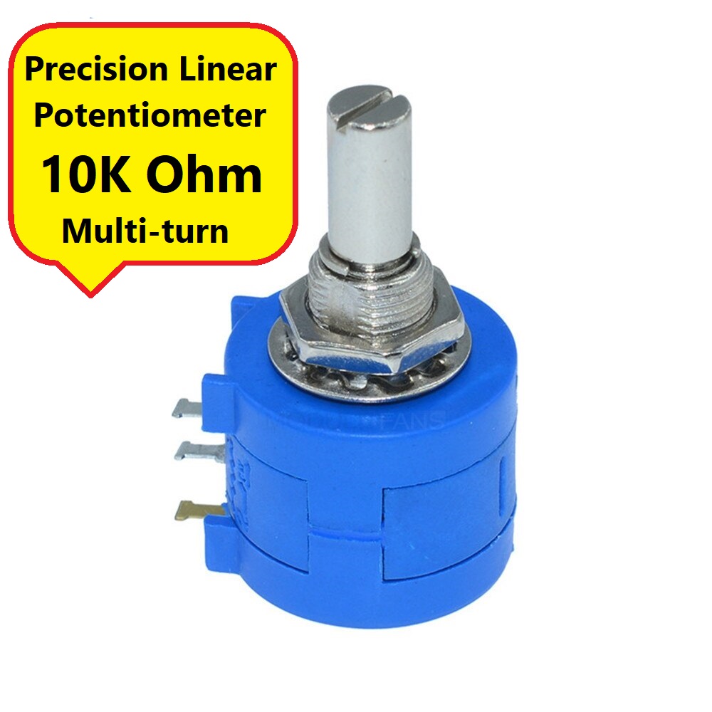 3590S-2-103L 103 Multiturn Precision 10K  Linear Precision Potentiometer 10K Ohm Adjustable Potentiometer Multi 10 Turn Counting Dial Rotary Wirewound Pot  Electrical Circuitry & Parts. 