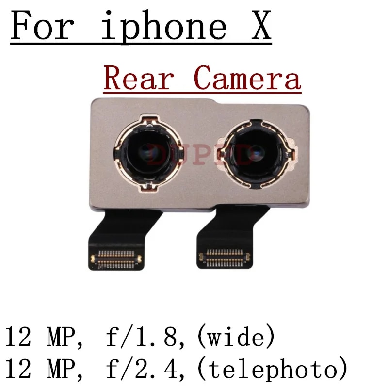 Rear Camera For iPhone X XS MAX XR 6 6G 6S 7 7G 8G 8 Plus SE 2020 2022 Original Test Back Main Camera Clear Focus, Clear Color. 