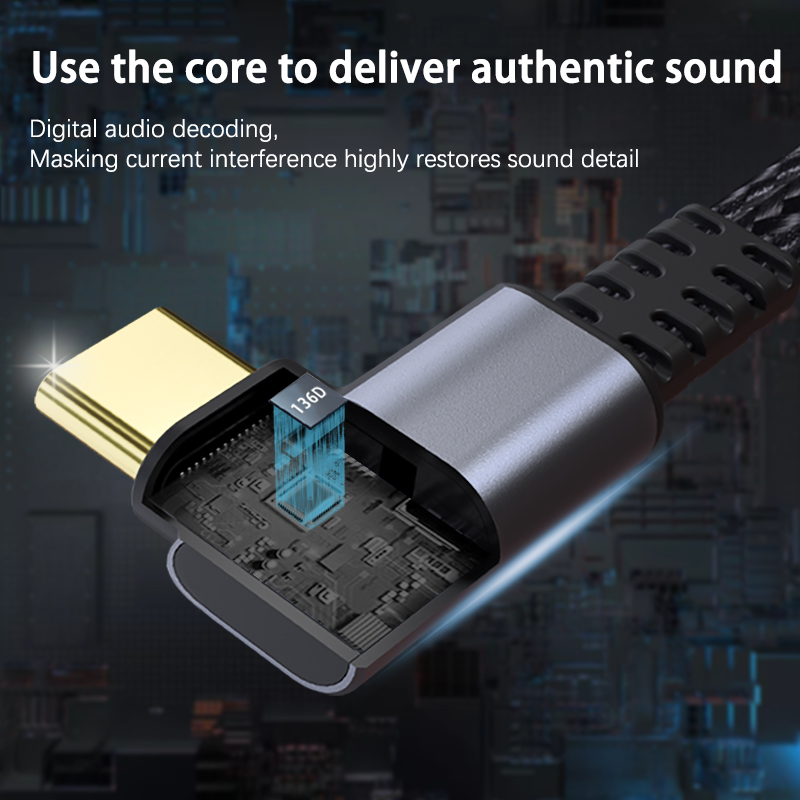 Elbow USB Type C To 3.5mm Jack Earphone Adapter 3.5 Audio Cable Converter For Samsung Galaxy S24 S23 Ultra Xiaomi 14 Poco X6 Pro. 