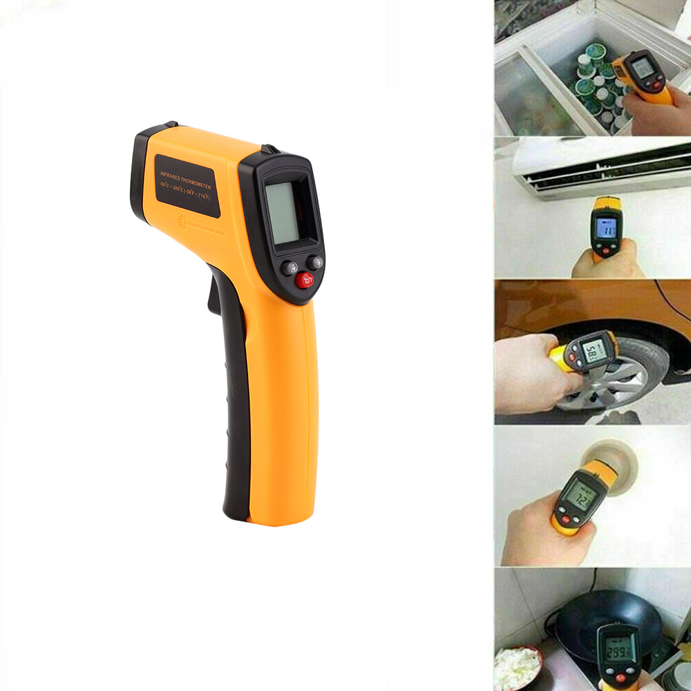 Yfashion Digital hermometer Infrared Handheld emperature Device Non-contact Ir hermometer color. 
