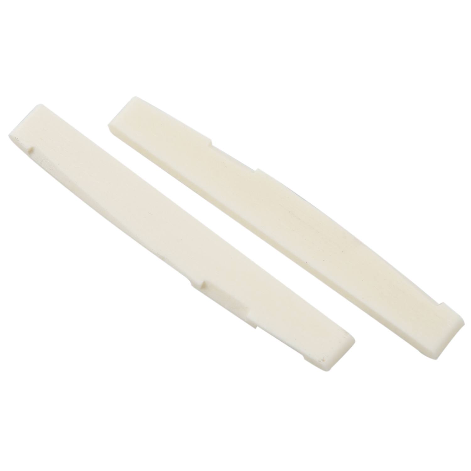 Harmony 6 String Acoustic Bone Bridge Guitar Slotted Saddle Guitar Parts(Pack of 2). 
